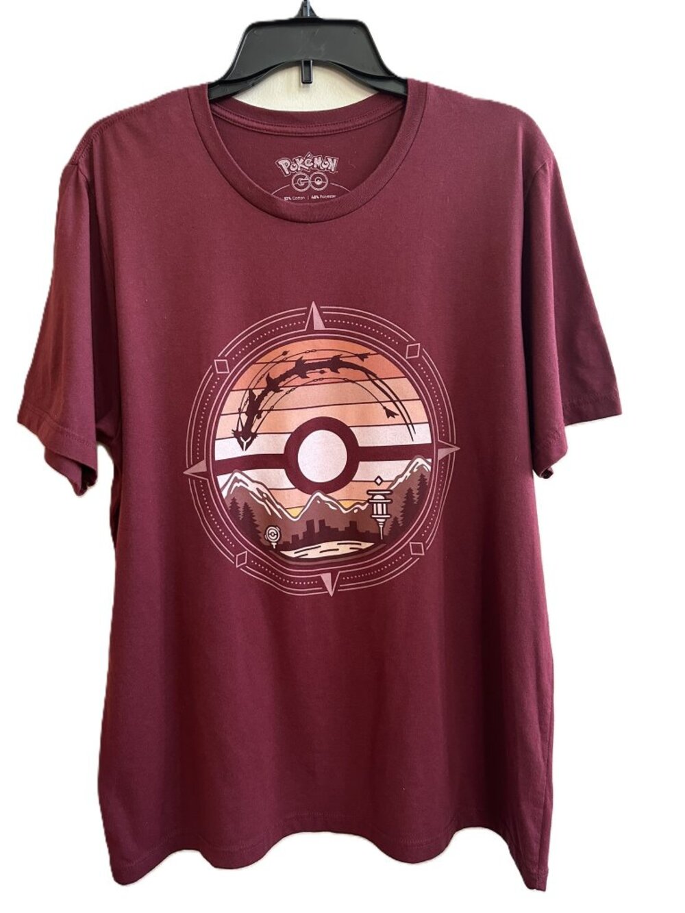 Limited Edition Pokemon Go Fest 2023 Burgundy T-shirt Men's size XL Tee Tagless